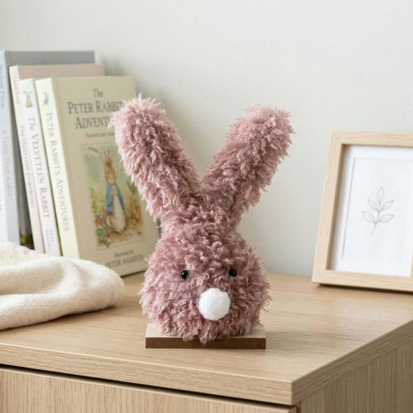 Garden Greatness Springtime Fuzzy Bunny Decoration