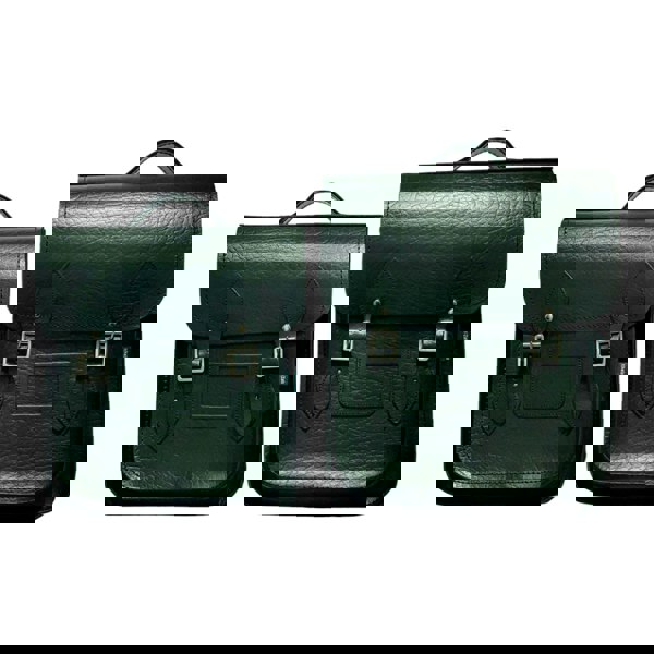 Zatchels Handmade Leather City Backpack - Executive - British Racing Green