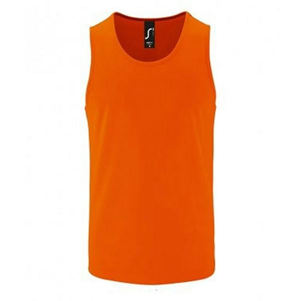 SOLS Mens Performance Tank Top - Neon Orange