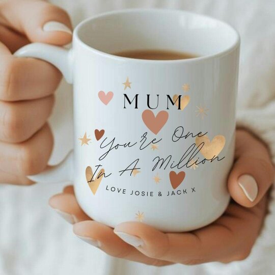 Aye Do Gifts Personalised Mum You're One In A Million Mug, Candle & Socks Gift Hamper | Birthday Gift