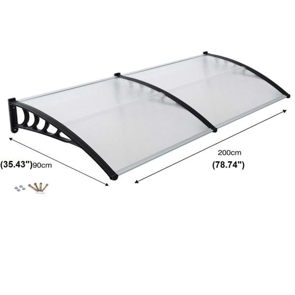 Gr8 Garden Porch Canopy Awning 90x200cm – Front Door Rain & UV Protection Cover