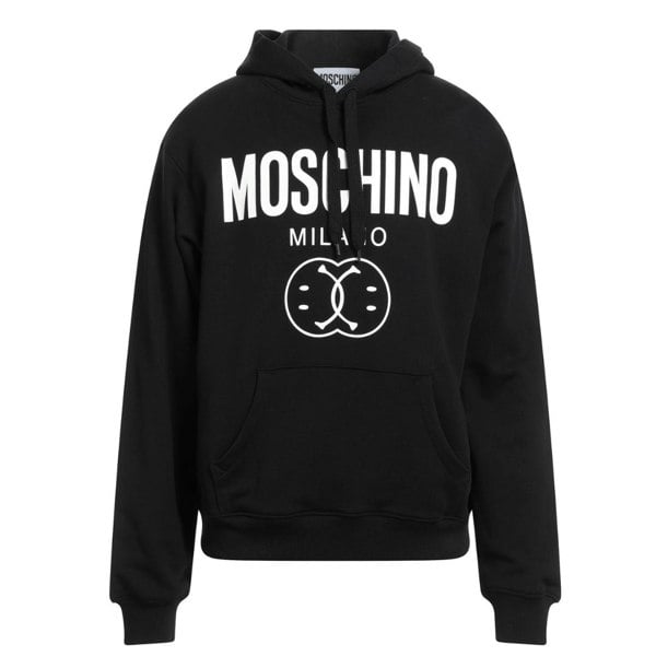 Moschino Double Smiley Black Hoodie