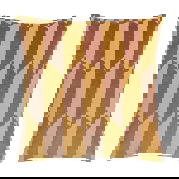 Furn Kalho Velvet Cushion Cover - Pink/Ochre