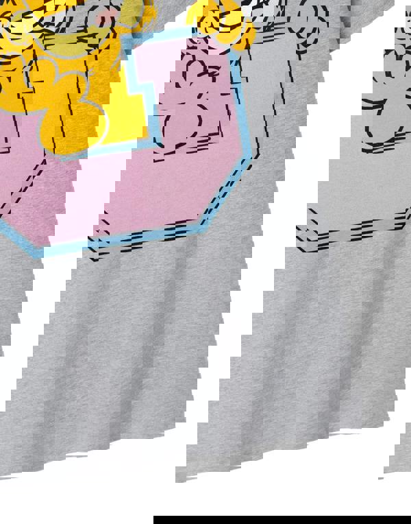 Garfield Mens Grey Collegiate Short Sleeved T-Shirt