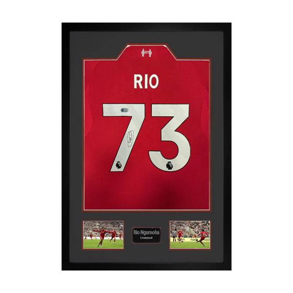 Rio Ngumoha Signed Liverpool Shirt Premium Frame (ACG Cert)