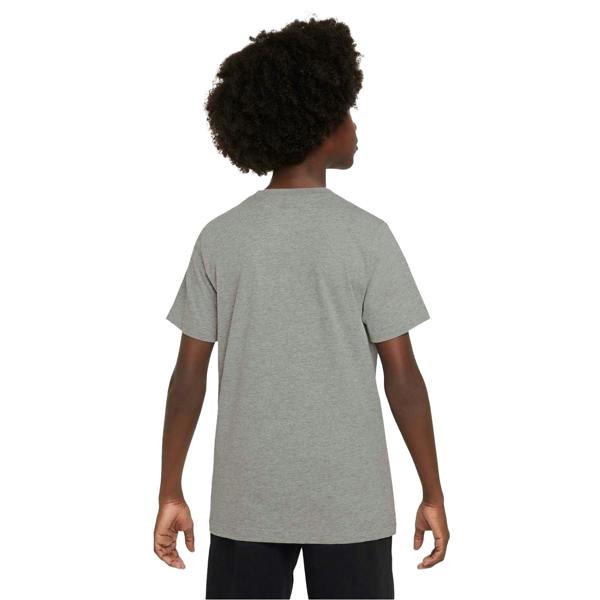 Nike Childrens/Kids Sportswear Logo Cotton T-Shirt - Dark Grey Heather - 