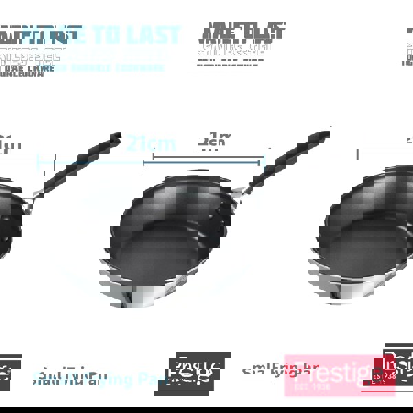 Prestige Made to Last Fry Pan - Dishwasher Safe and Non Stick Cookware - 21 cm