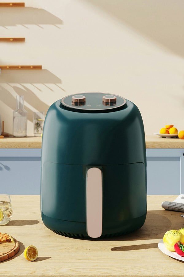 Living and Home 8L Knob Air Fryer Oven Air Circulation Heating with Timer & Temps Control , Overheat Protection and Audible Alarm