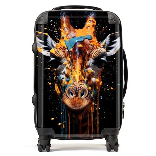 Warren Reed Giraffe Face Splashart Suitcase