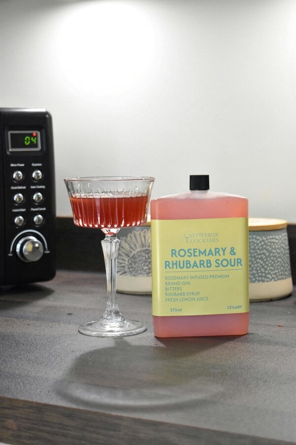 Letterbox Cocktails Rosemary & Rhubarb Sour – Premium Letterbox Cocktail (100ml)