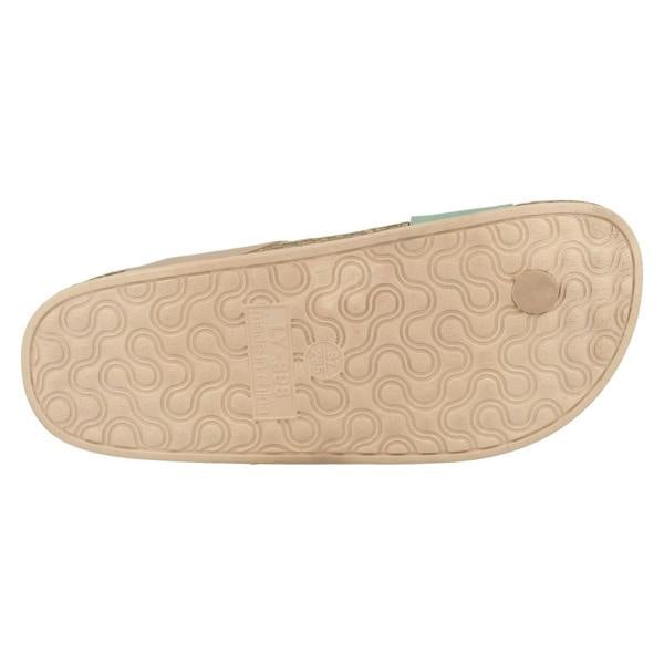 Spot On Ladies Spot On Open Toe Cork Effect Flatform Sandal