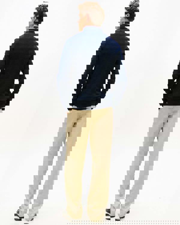 Tommy Hilfiger Seasonal Structure 1/4 Zip Mens Mock Neck Sweatshirt - Desert Sky