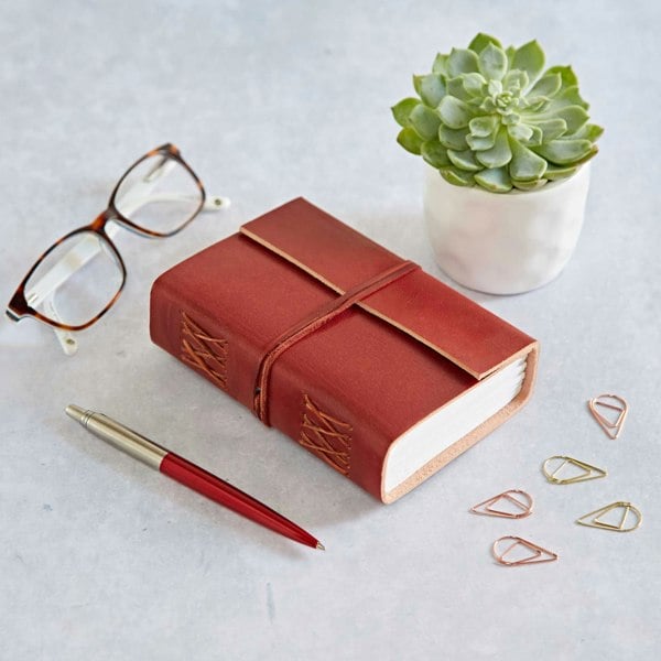 Paper High Distressed Leather Journal