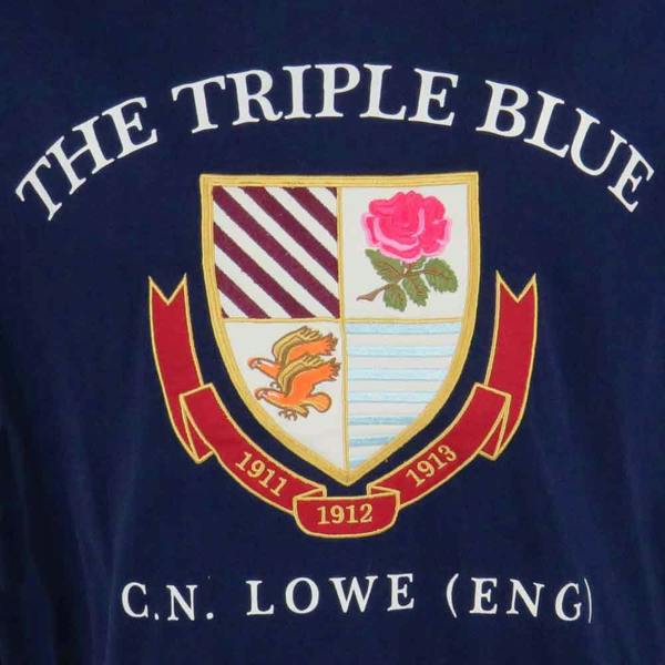Ellis Rugby Classic England Rugby T-Shirt Triple Blue Navy