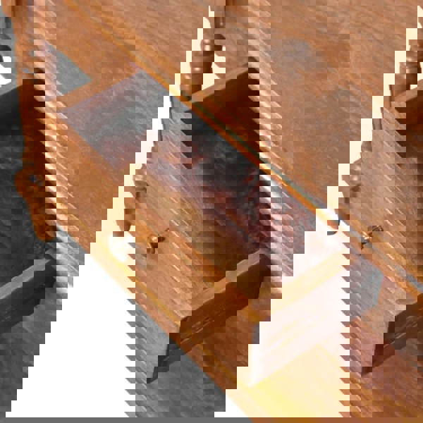 Artisan Furniture Solid Wood Turned Legs Chestnut 2 Drawer Coffee Table