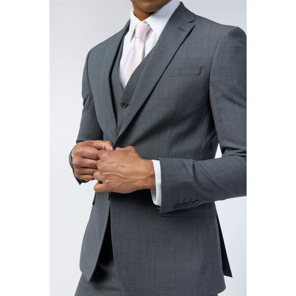 Ted Baker Slim Fit Performance Charcoal Panama Jacket