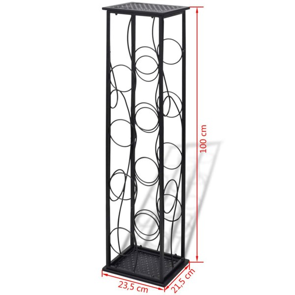 Berkfield Wine Rack for 8 Bottles Metal