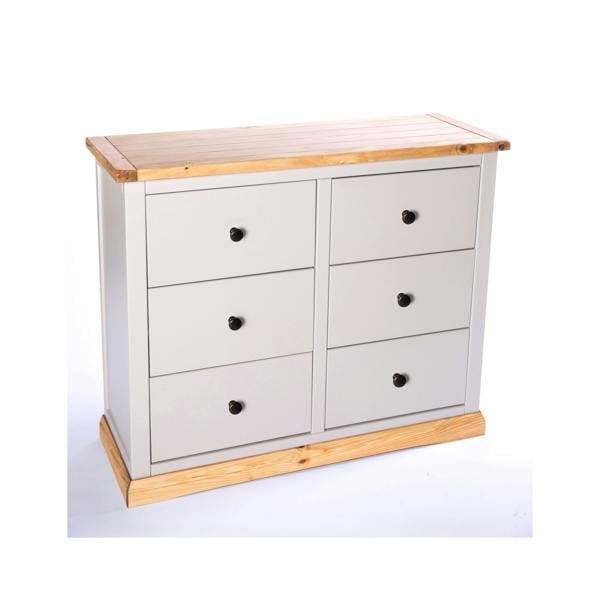 Cabinet Bits Bomporto 6 Drawer Chest of Drawers Brass Knob