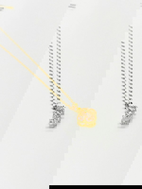 SVNX Blush Clover Crystal Pendant Necklace - Gift Boxed