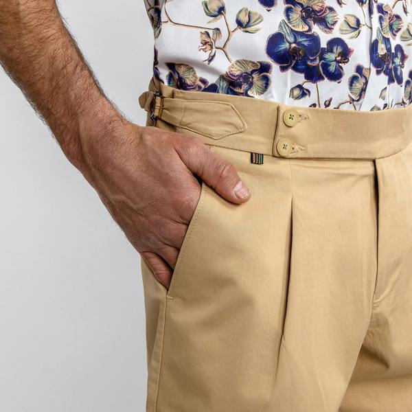 CLAUDIO LUGLI FITTED CHINO SHORTS – Premium Men's Patterned Shirt by Claudio Lugli | Bold Design, Tailored Fit, Best Printed Shirts