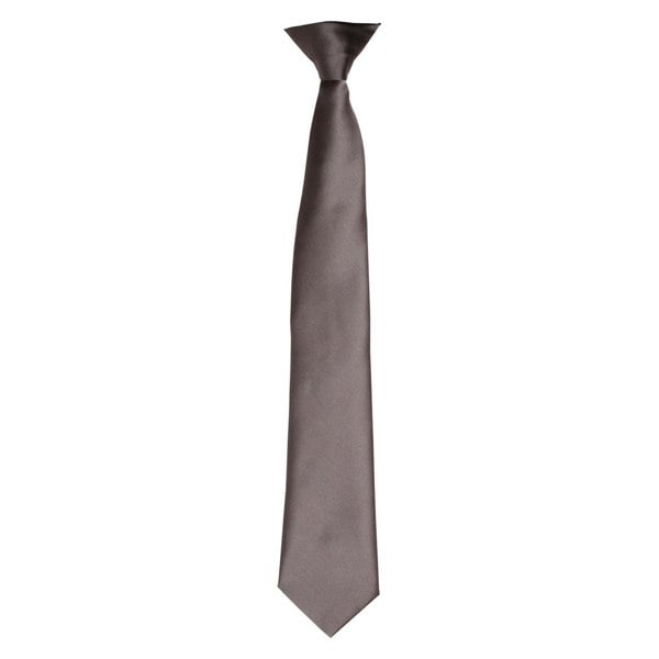 Premier Unisex Adult Satin Tie - Dark Grey