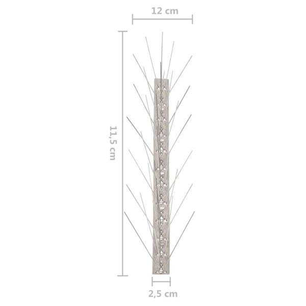 Berkfield 5-row Stainless Steel Bird & Pigeon Spikes Set of 40 20 m