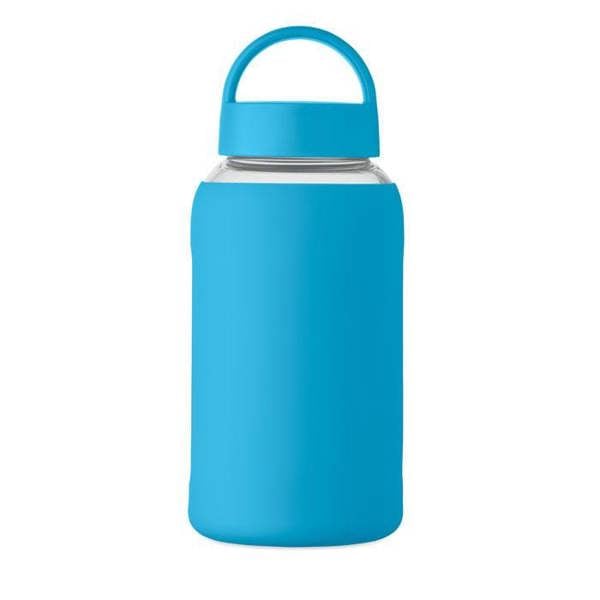 MidOcean Boris Borosilicate Glass 600ml Water Bottle - Turquoise - 