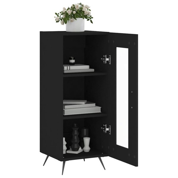Berkfield Sideboard Black 34.5x34x90 cm Engineered Wood