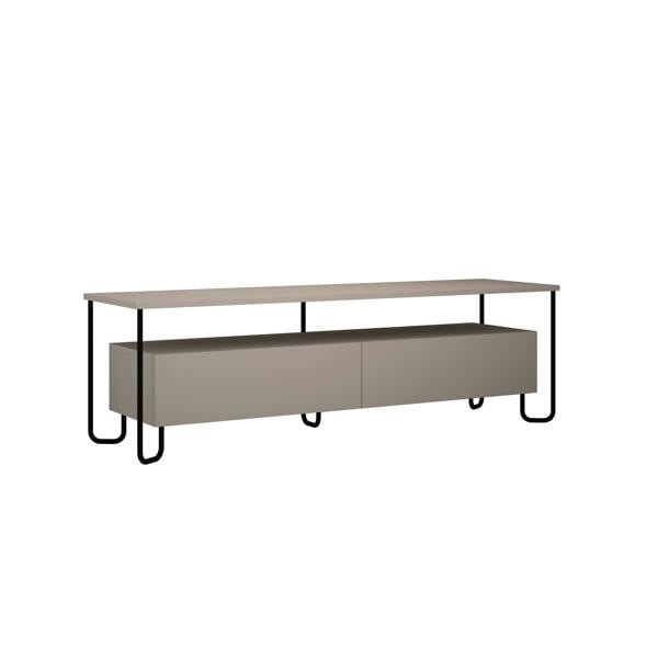 Decortie Cornea Modern TV Unit White with Storage TV Cabinet 150cm
