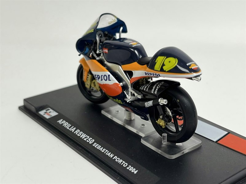 MCSlots Sebastian Porto Aprilia RSW250 2004 Moto GP Diecast Model 1:24 Scale  MC22