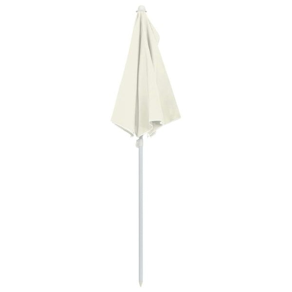 Berkfield Garden Half Parasol with Pole 180x90 cm Sand