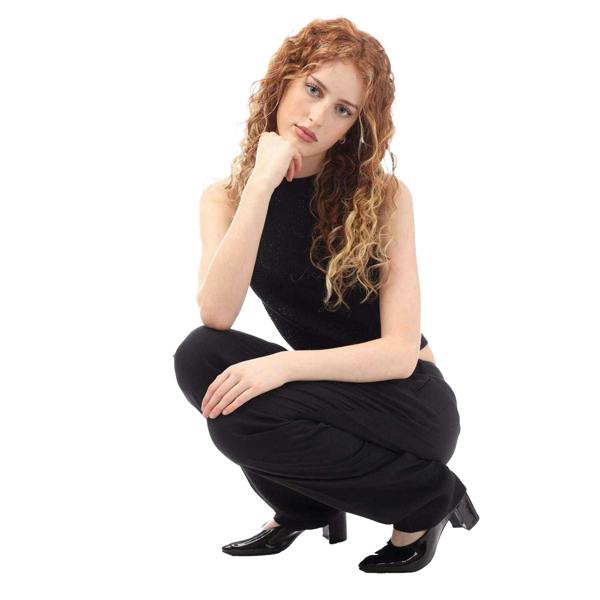Boss Womens/Ladies Fassie Crochet Top - Black - 