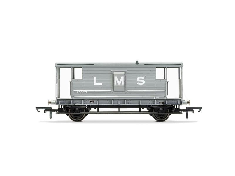 Hornby 20t Brake Van LMS Grey 730071