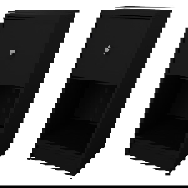 Furniture To Go May Bedside 1 Drawer in Black