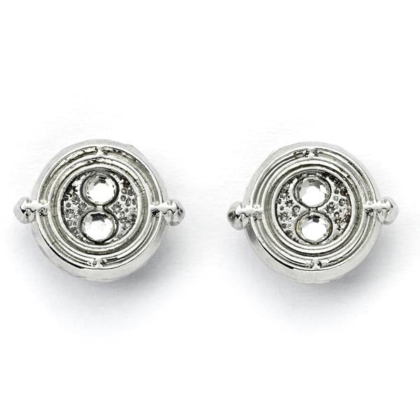 Harry Potter Time Turner Silver Plated Stud Earrings