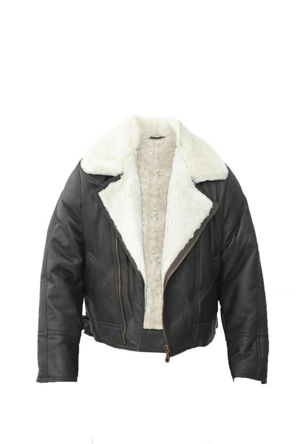 Infinity Leather Mens Sheepskin Leather WW2 Bomber Jacket-Haverhill