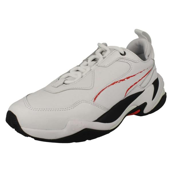 Puma Mens Puma Sporty Designed Lace Up Trainers Thunder BW