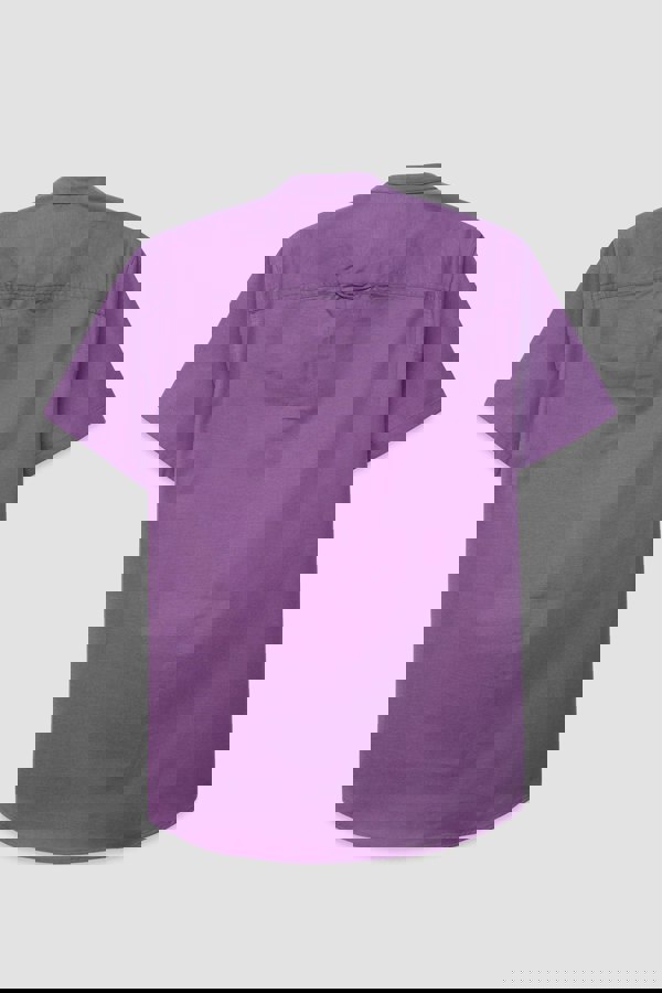 ENORSIA Mens Slim Fit Stand Up Collar Shirt