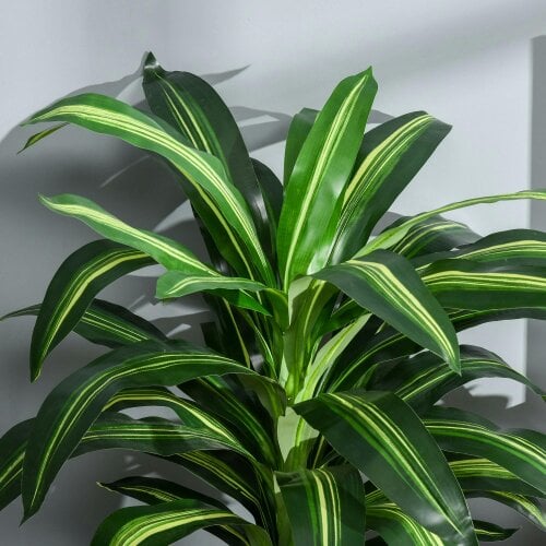 Wyld Haus Baketto Set Of 2 Artificial Dracaena Style Plants For Interior Spaces