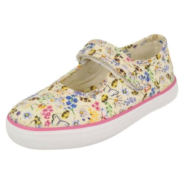 Start-rite Girls Startrite Summer Canvas Shoes Blossom Bees