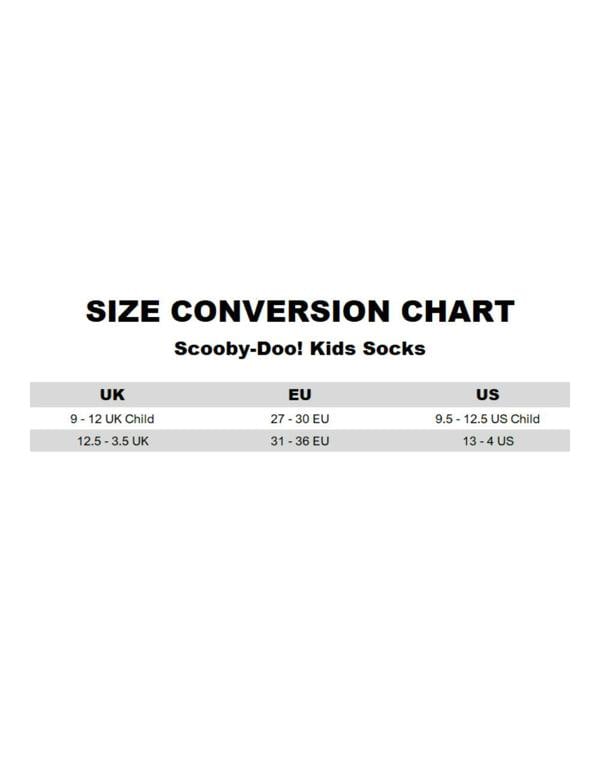 Scooby Doo Unisex Kids Multicoloured Character Calf Socks Set of 5