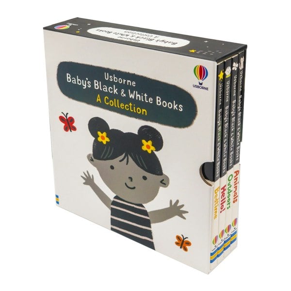 Baby's Very First Black and White 4 Books Set (Animals, Hello!, Outdoors, Bedtime)