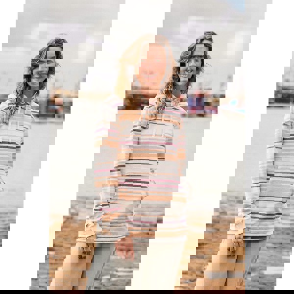 Animal Womens Lila Organic Beach Hoodie - Light Pink