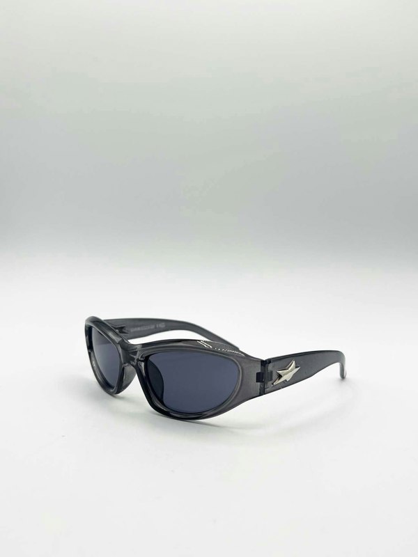 SVNX Star Racer Sunglasses in Dark Grey