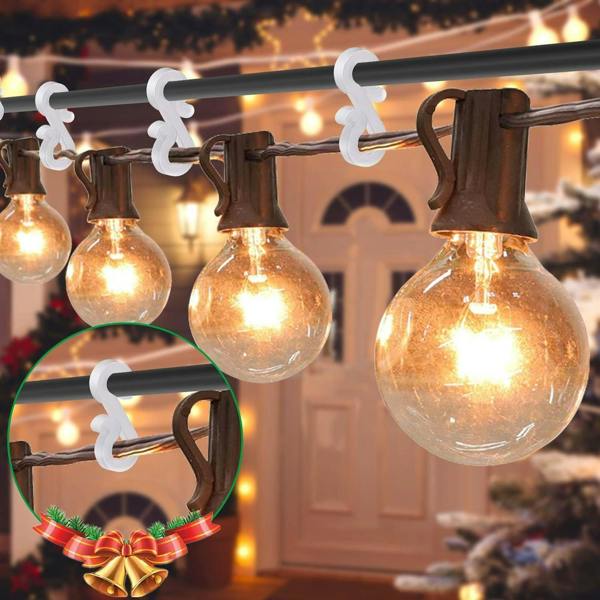 36 Pack Clear Mini Gutter Hooks for Discreet Hanging of Christmas Lights image 6