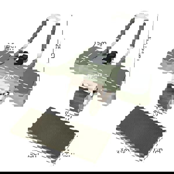 Centra Ab Roller with Auto Rebound Elbow & Knee Support LCD Timer Core Trainer