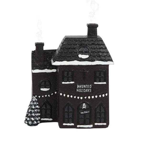Serano Haunted Holiday House Incense Cone Burner