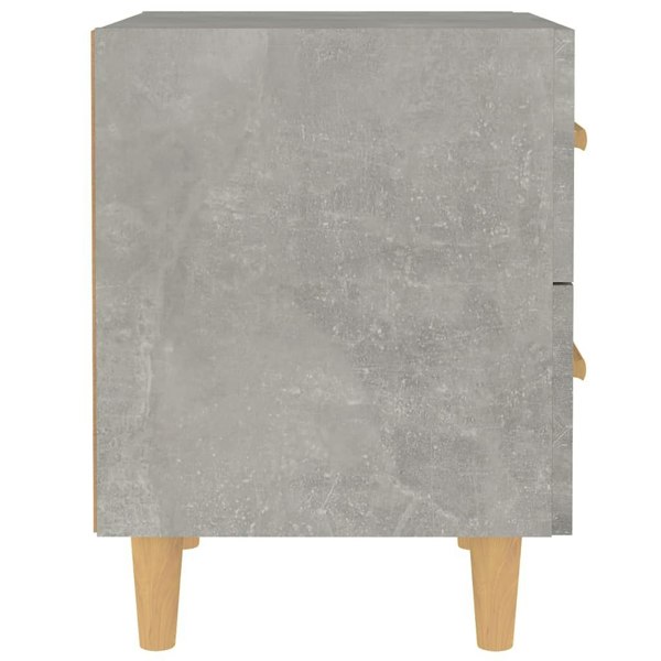 Berkfield Bed Cabinet Concrete Grey 40x35x47.5 cm