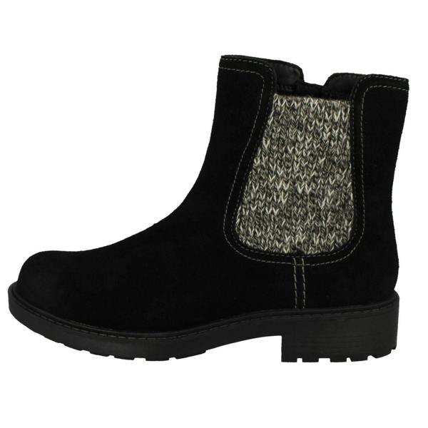 Clarks Ladies Clarks Casual Zip Chelsea Ankle Boots Opal Sky