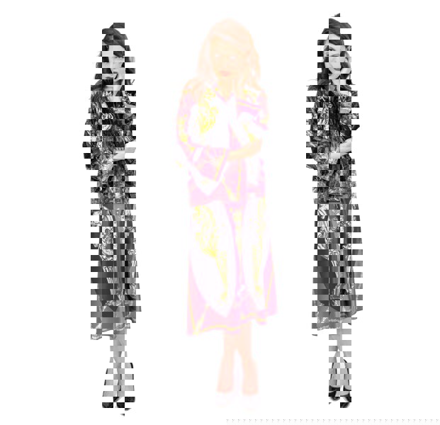 Emre Tamer-London Wrap Blazer Artemis Hand Painted Print